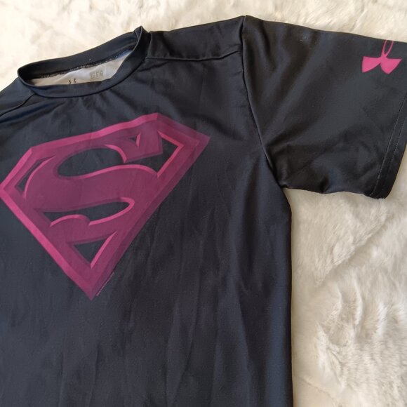 Under Armour Heatgear Women's Athletic Top Superman Logo Size L - Picture 4 of 13